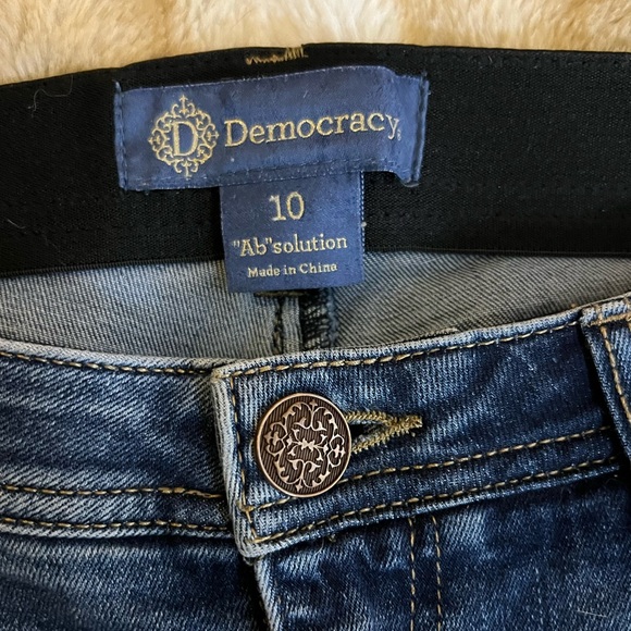 Democracy Cropped Dark Blue Absolution Jeans - Picture 4 of 6